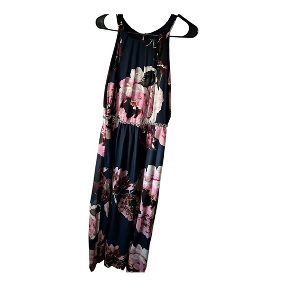SLNY Pink long floral Sundress size 10 - Picture 4 of 8